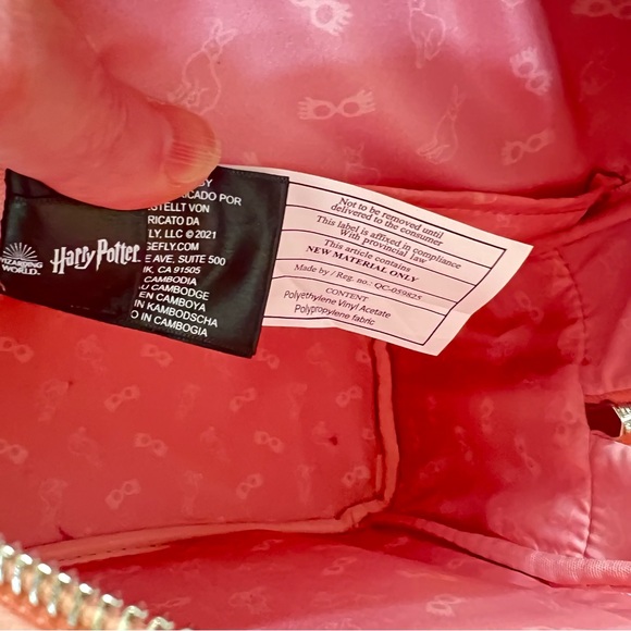 Loungefly Cream and Pink Harry Potter Luna Lovegood Mini Backpack - Picture 6 of 11
